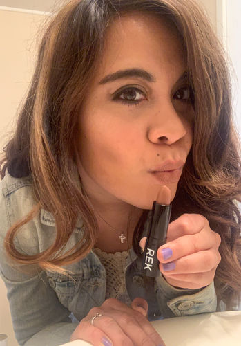 Customer photo review of Naughty Nude | Cream Lipstick | REK Cosmetics