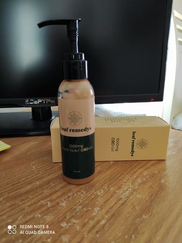 Customer photo review of 1000MG CBD Cooling Gel Extra Strength