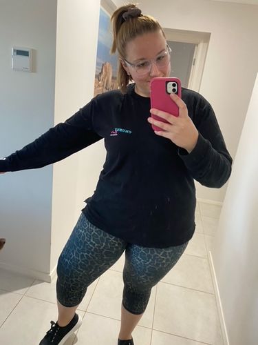 Customer photo review of Custom UNISEX Adult Long Sleeve Cottons