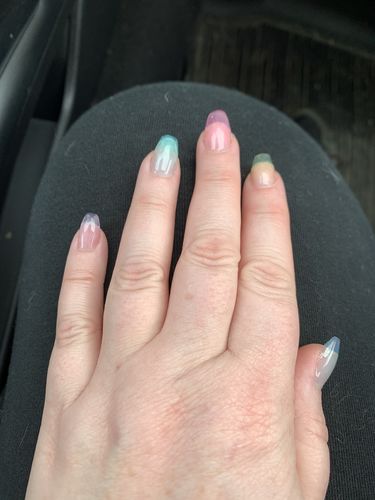 Customer photo review of 6 Color Translucent Jelly Poly Nail Gel Extension Kit