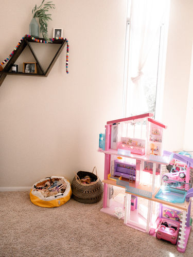 Customer photo review of Medium Toy Storage Bag - Banana Yellow