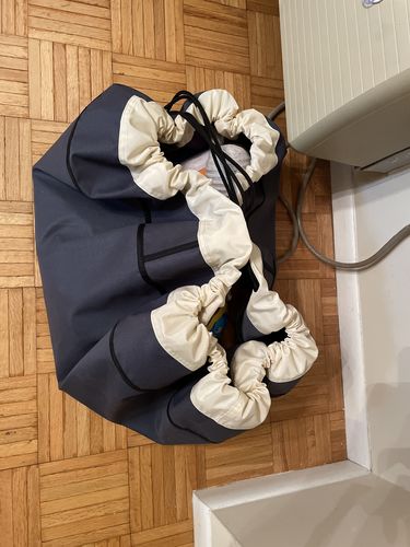 Customer photo review of Large Toy Storage Bag - Seattle Gray
