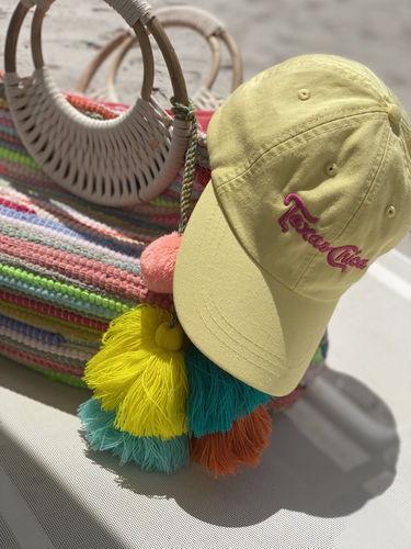 Customer photo review of Rainbow Handwoven Tote With Tassel