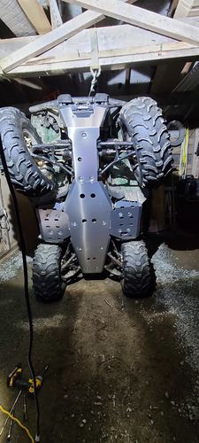 Customer photo review of Complete Aluminum Skid Plates for Yamaha Kodiak 700