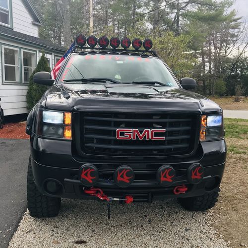 Customer photo review of Platinum Gold Edition LED Headlights (Pair)
