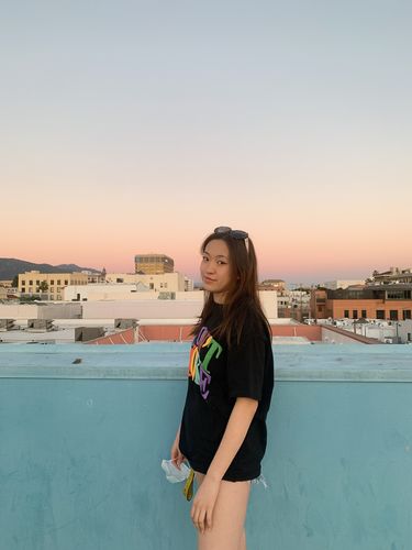 Customer photo review of Multi-Color Logo Tee