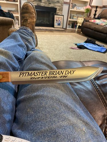 Customer photo review of Customized 10" Chapter Knife