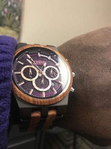 Customer photo review of Omega Psi Phi Redwood Watch