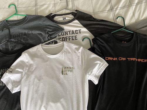 Customer photo review of DRNK CFF TRN HRDR T-shirt