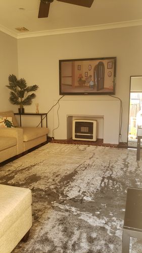Customer photo review of Grey Lapis Matisse Modern Rug