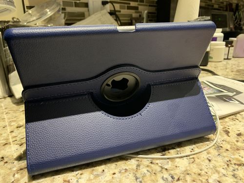 Customer photo review of Premium Leather iPad Case