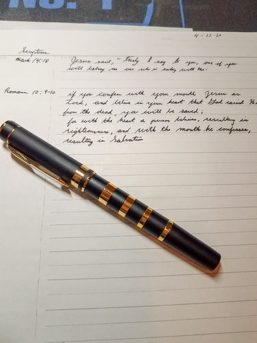 Customer photo review of Golden Ring Fountain Pen