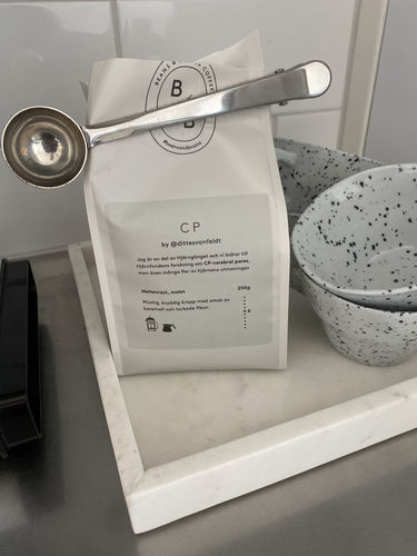 Customer photo review of NY - CP by Ditte - malet (vårt kaffe är paketerat i 250grams påsar)