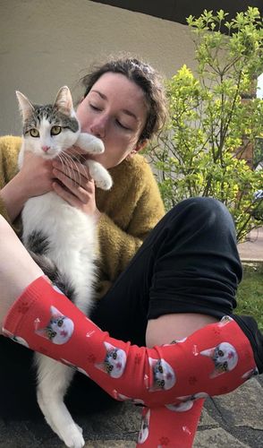 Customer photo review of Chaussettes Personnalisées Animal