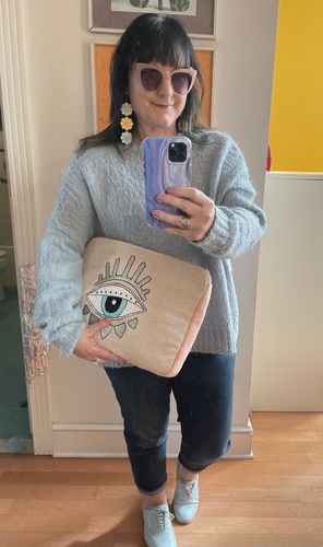 Customer photo review of Bling Eye Laptop Bag