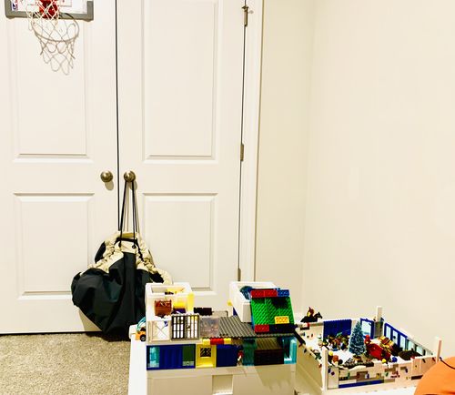 Customer photo review of Large Toy Storage Bag - Seattle Gray