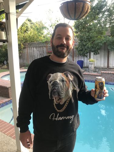Customer photo review of Personalized Pet Sweatshirt