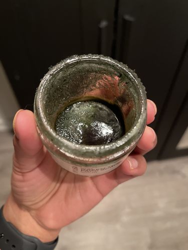 Customer photo review of Matcha Green Tea Face Scrub