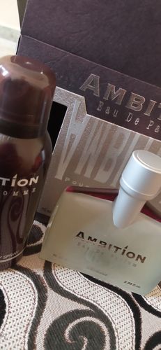 Customer photo review of Rasasi Ambition Men Perfume 70ml + Deodorant 150ml