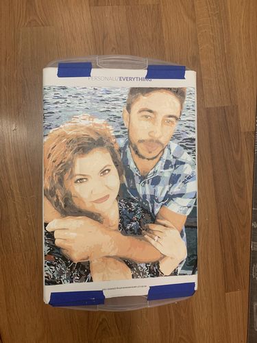 Customer photo review of Custom Paint by Number Kit