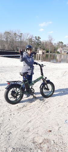 Customer photo review of VTUVIA SK20 20 Inch Folding Fat Tire Electric Bike, 750W Motor, 48V 13AH Removable Battery