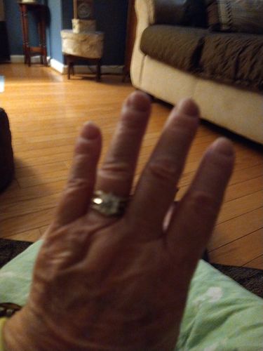 Customer photo review of Moissanite Series Fashion Six Prong Sterling Silver Ring