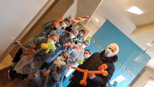 Customer photo review of Face Shield Pack (10 Shields + 1 Visor)