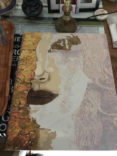 Customer photo review of Gustav Klimt 'The Golden Tears'