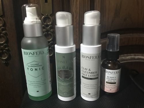 Customer photo review of Cucumber Lemongrass Face Tonic