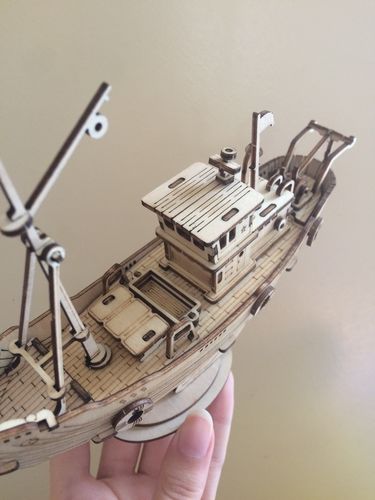 Customer photo review of Le Bateau de Pêche - La Maquette en Bois®