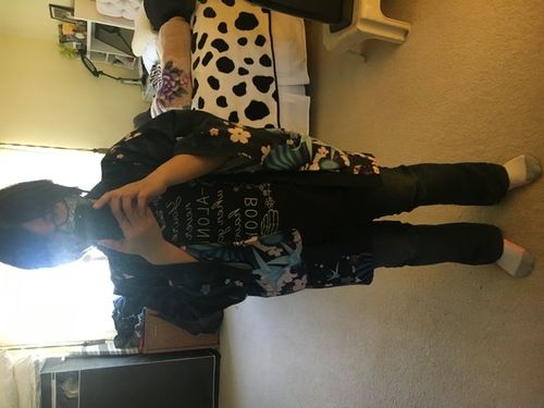 Customer photo review of Paper Crane & Sakura Haori Kimono Cardigan
