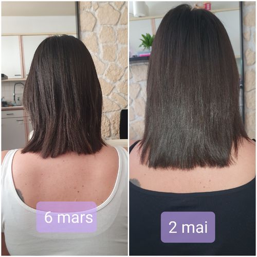 Customer photo review of Good Hair Vitamins - 6 mois