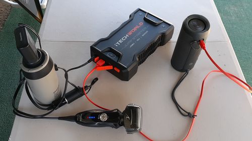 Customer photo review of JS80 Portable Jump Starter Backup Power Bank 3000 amp