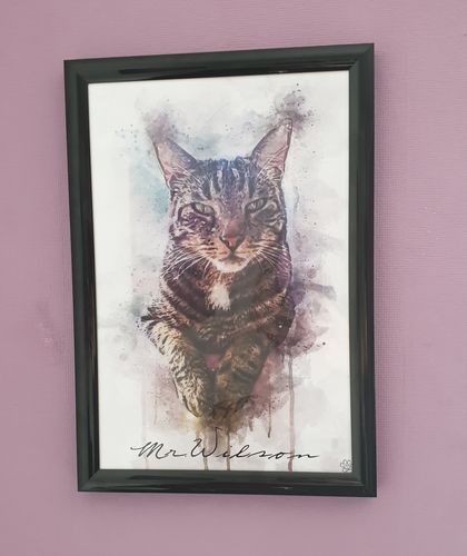 Customer photo review of Wasserfarben Pawtrait