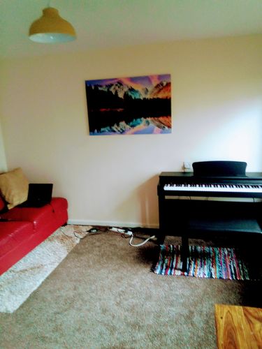 Customer photo review of Lake Glass Print Wall Art