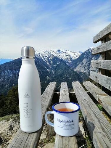 Customer photo review of Flasche + Filzuntersetzer