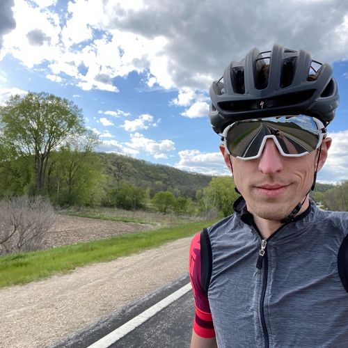 Customer photo review of Lightweight Wind Vest- Hi-Vis Yellow