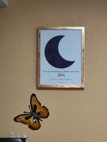 Customer photo review of Marco de madera magnetizados