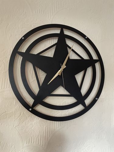 Customer photo review of Metal Clock Star