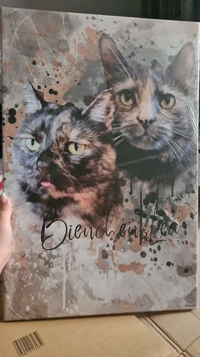 Customer photo review of Aquarell Pawtrait