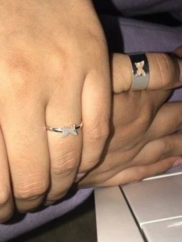 Customer photo review of Butterfly Ring Set