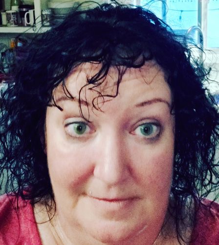 Customer photo review of Cherry Ocean Prescription Contact Lenses