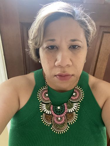 Customer photo review of Beaded Collar Necklace
