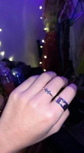 Customer photo review of Butterfly Ring Set