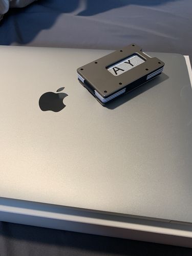 Customer photo review of Titan #1 Edition | Titanium Slim Wallet