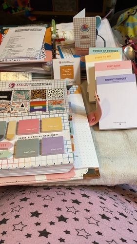 Customer photo review of Pink Geometric - Food Diary Organiser P3
