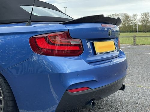 Customer photo review of MHC+ BMW M2/2 Series Ducktail Rear Spoiler In Pre Preg Carbon Fibre (F22/F87)