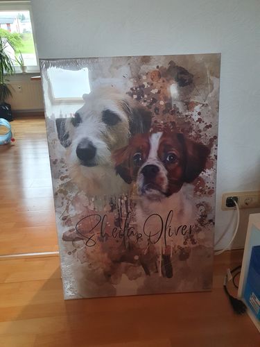Customer photo review of Aquarell Pawtrait
