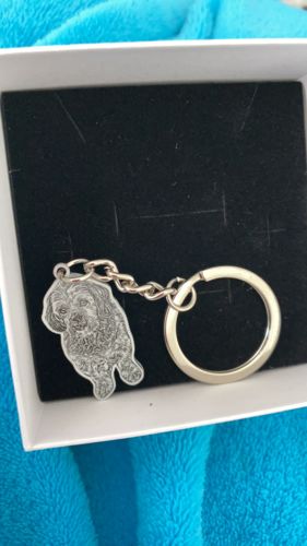 Customer photo review of Porte-clés Personnalisé Argent