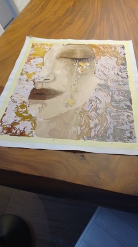 Customer photo review of Gustav Klimt 'The Golden Tears'